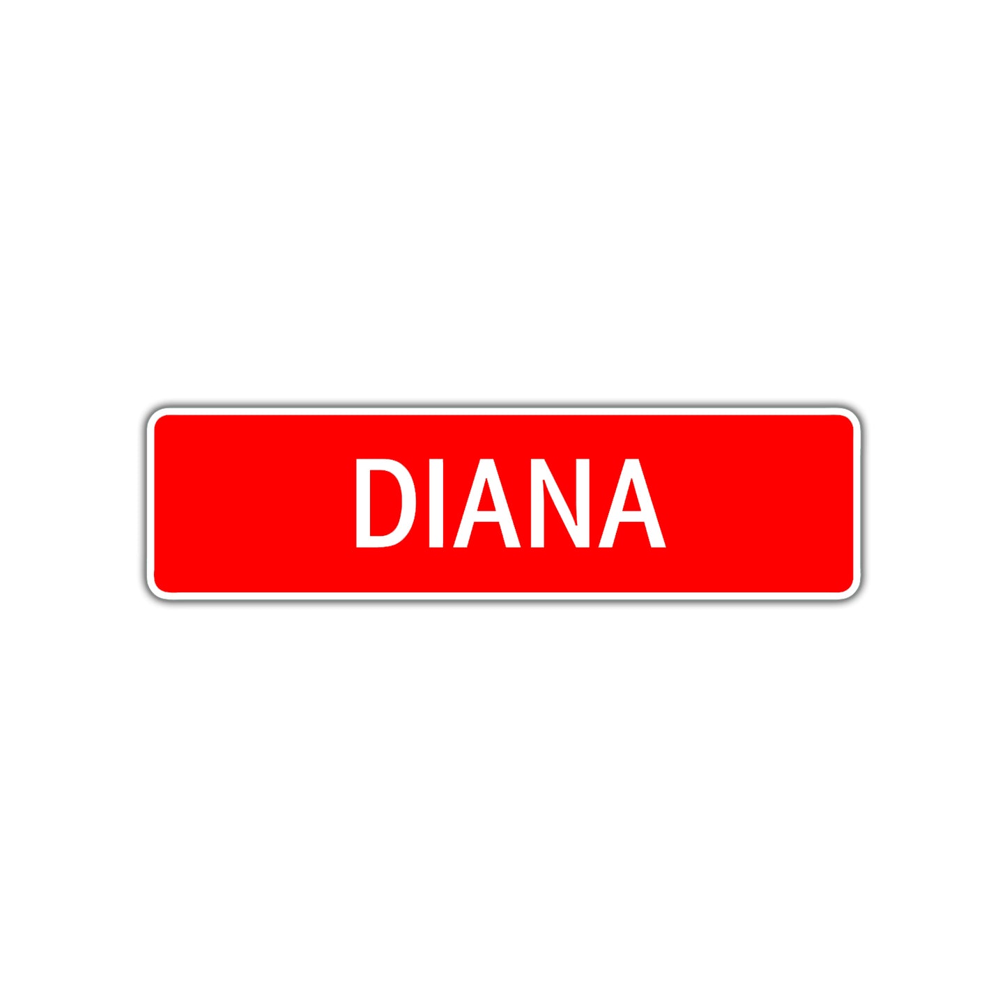 Diana Street Sign Children Name Room Plate