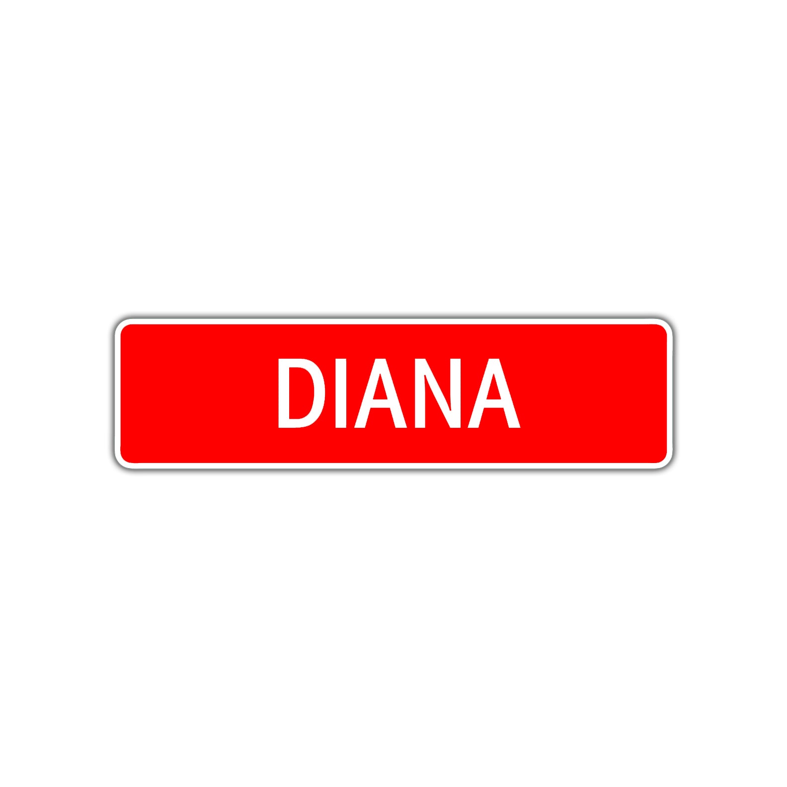 Diana Street Sign Children Name Room Plate