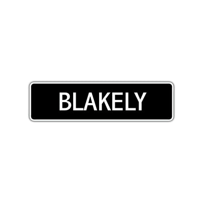 Blakely Street Sign Children Name Room Plate