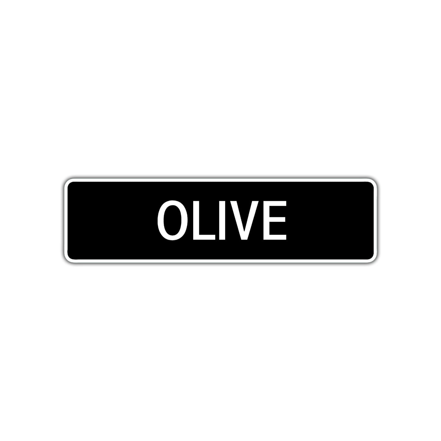 Olive Street Sign Children Name Room Plate
