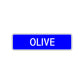 Olive Street Sign Children Name Room Plate