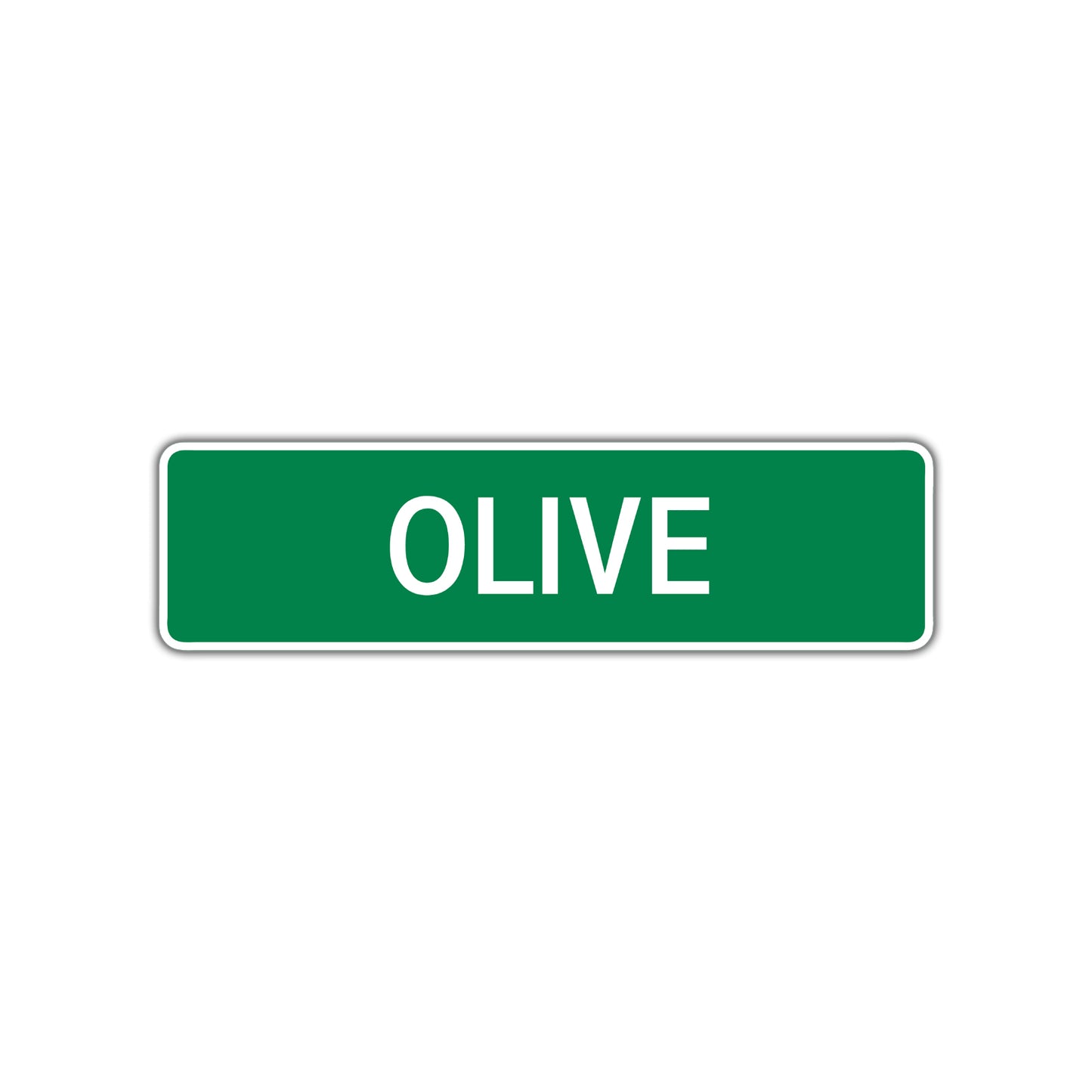 Olive Street Sign Children Name Room Plate