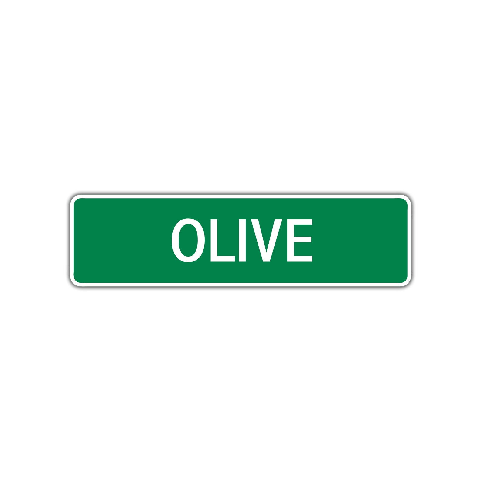 Olive Street Sign Children Name Room Plate