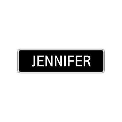 Jennifer Street Sign Children Name Room Plate