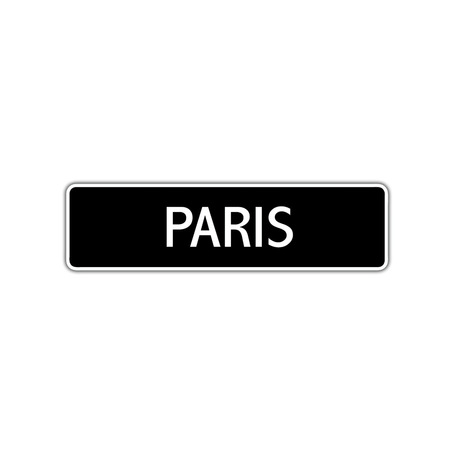 Paris Street Sign Children Name Room Plate