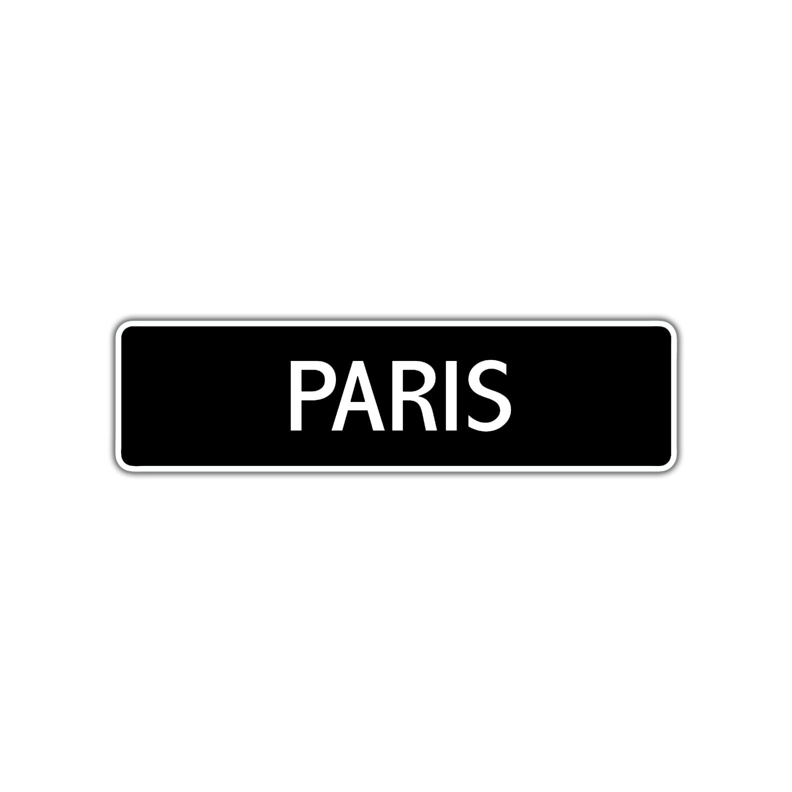 Paris Street Sign Children Name Room Plate