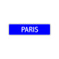 Paris Street Sign Children Name Room Plate