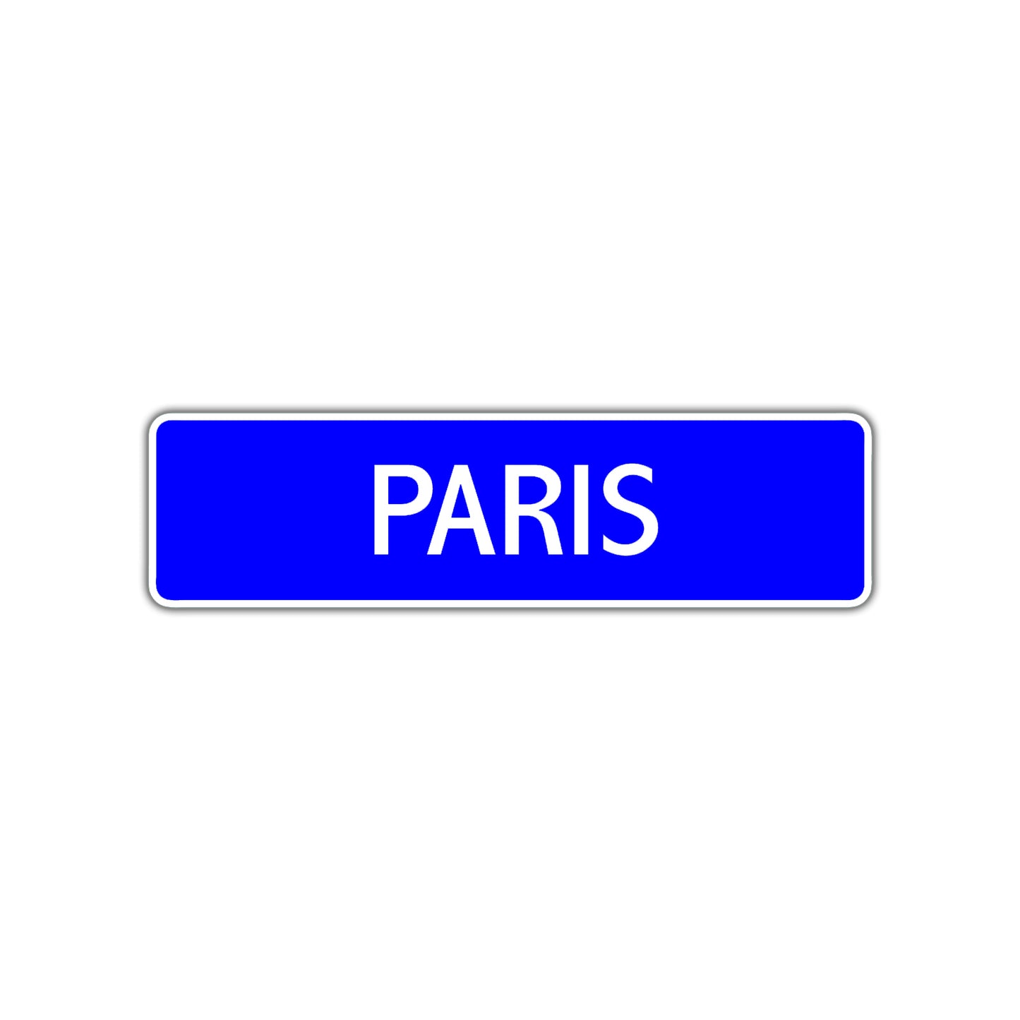 Paris Street Sign Children Name Room Plate