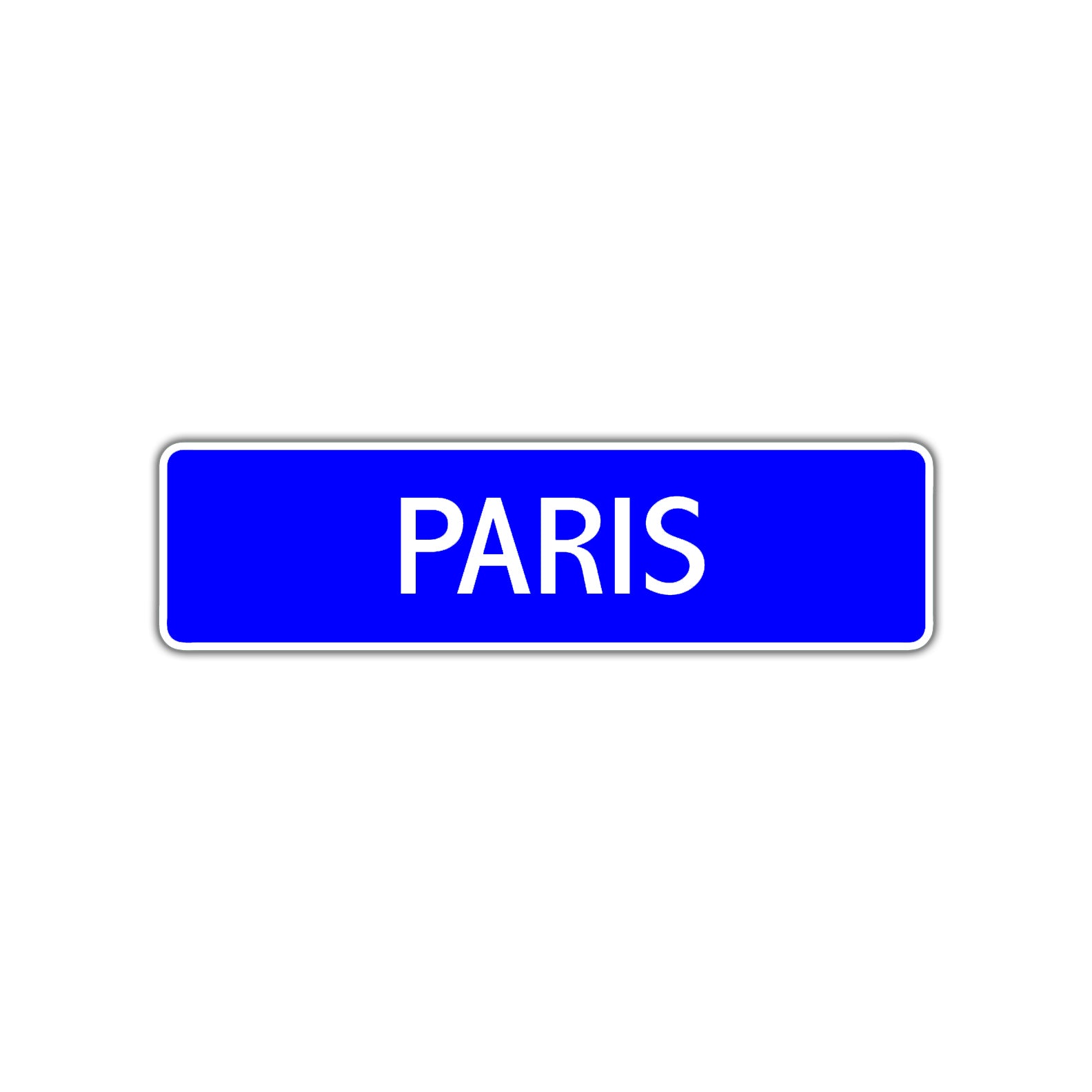 Paris Street Sign Children Name Room Plate