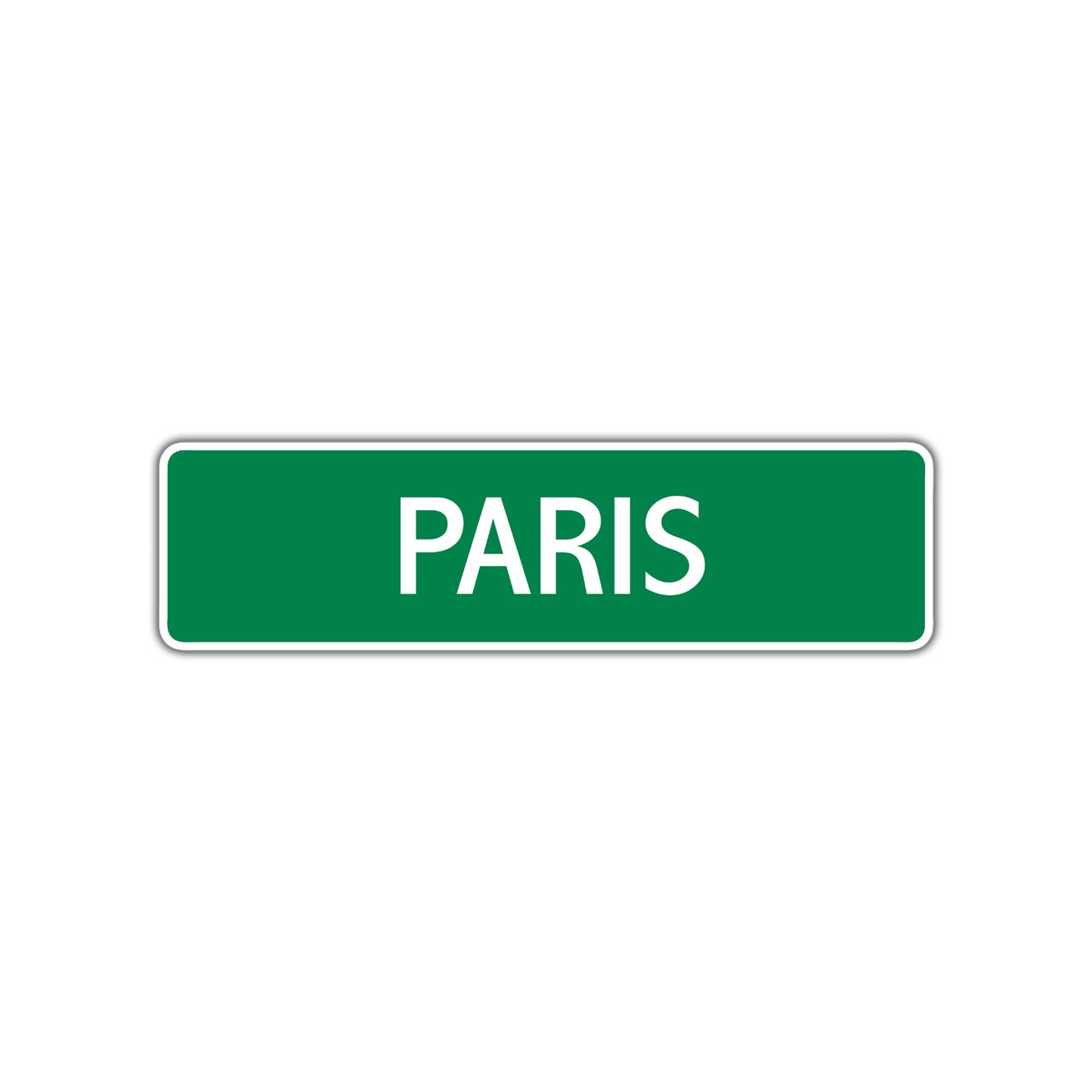 Paris Street Sign Children Name Room Plate