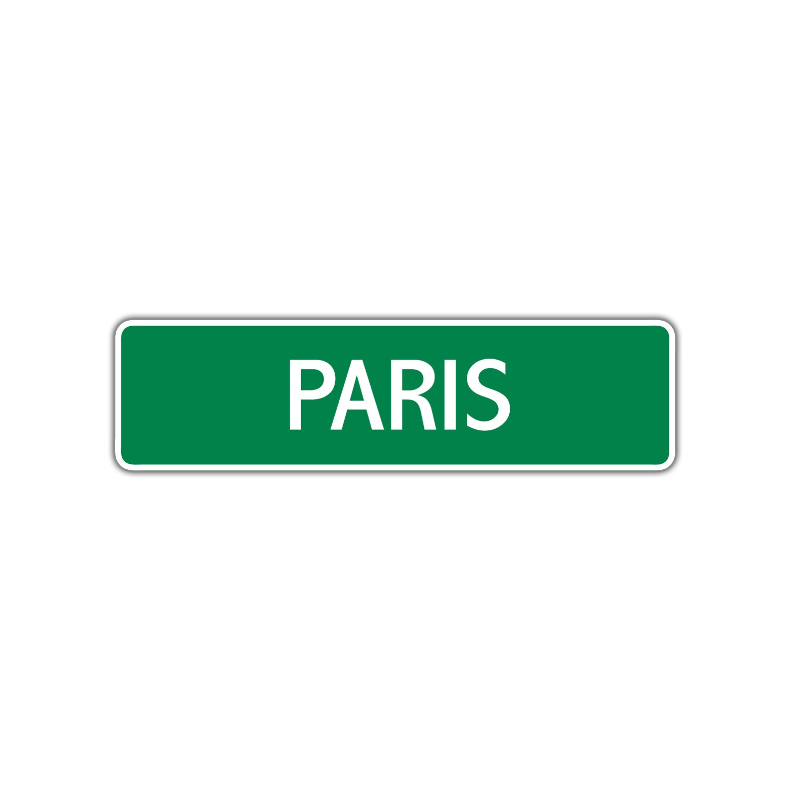 Paris Street Sign Children Name Room Plate