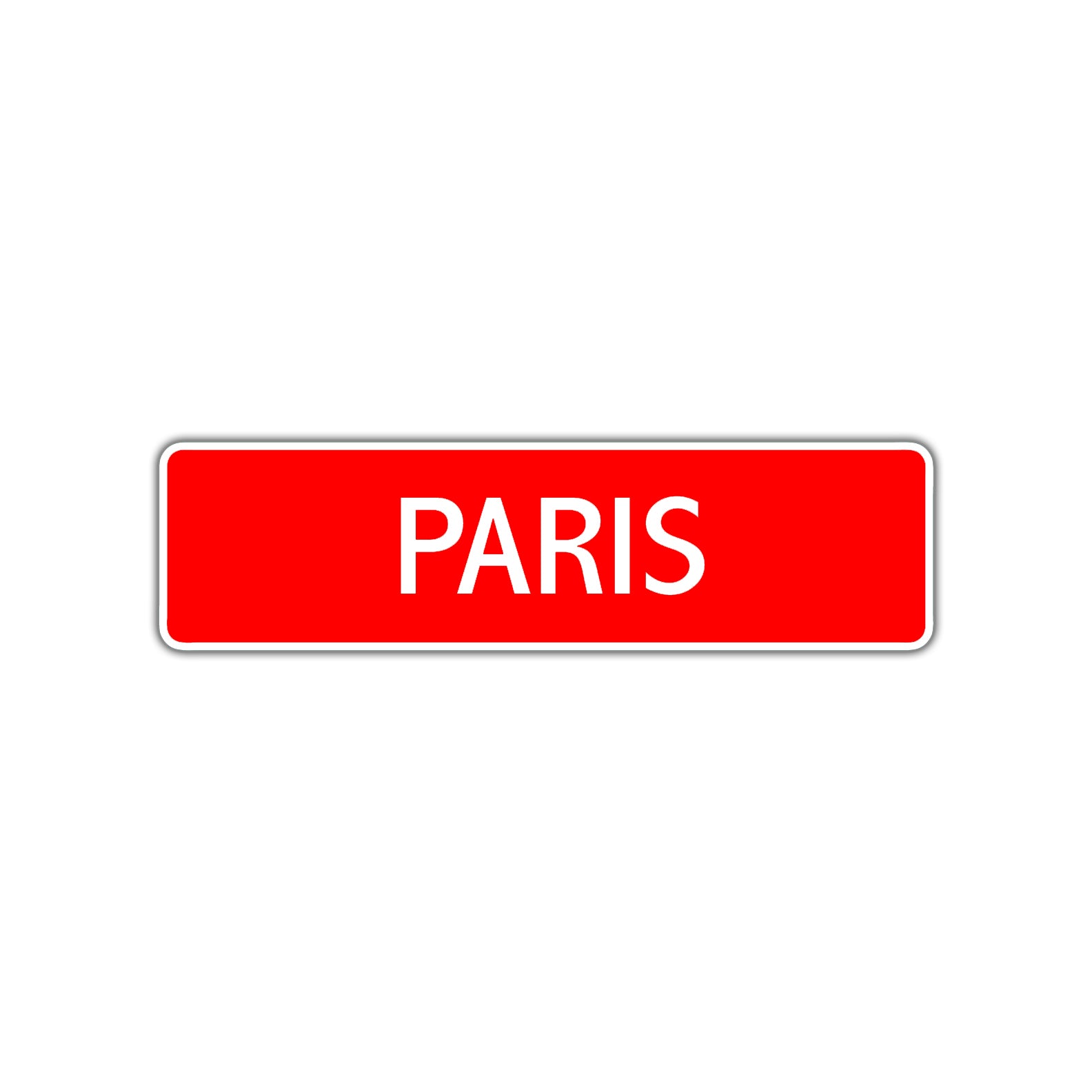 Paris Street Sign Children Name Room Plate