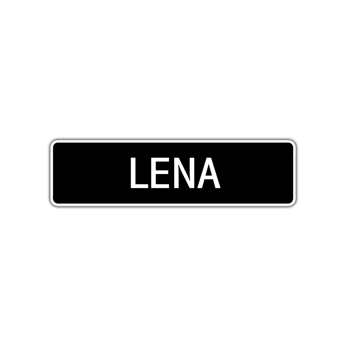 Lena Street Sign Children Name Room Plate
