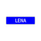 Lena Street Sign Children Name Room Plate