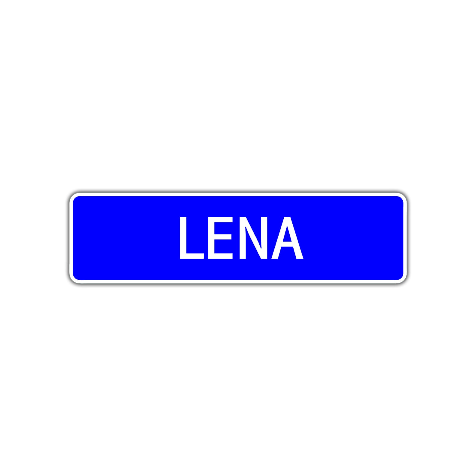 Lena Street Sign Children Name Room Plate