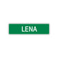 Lena Street Sign Children Name Room Plate