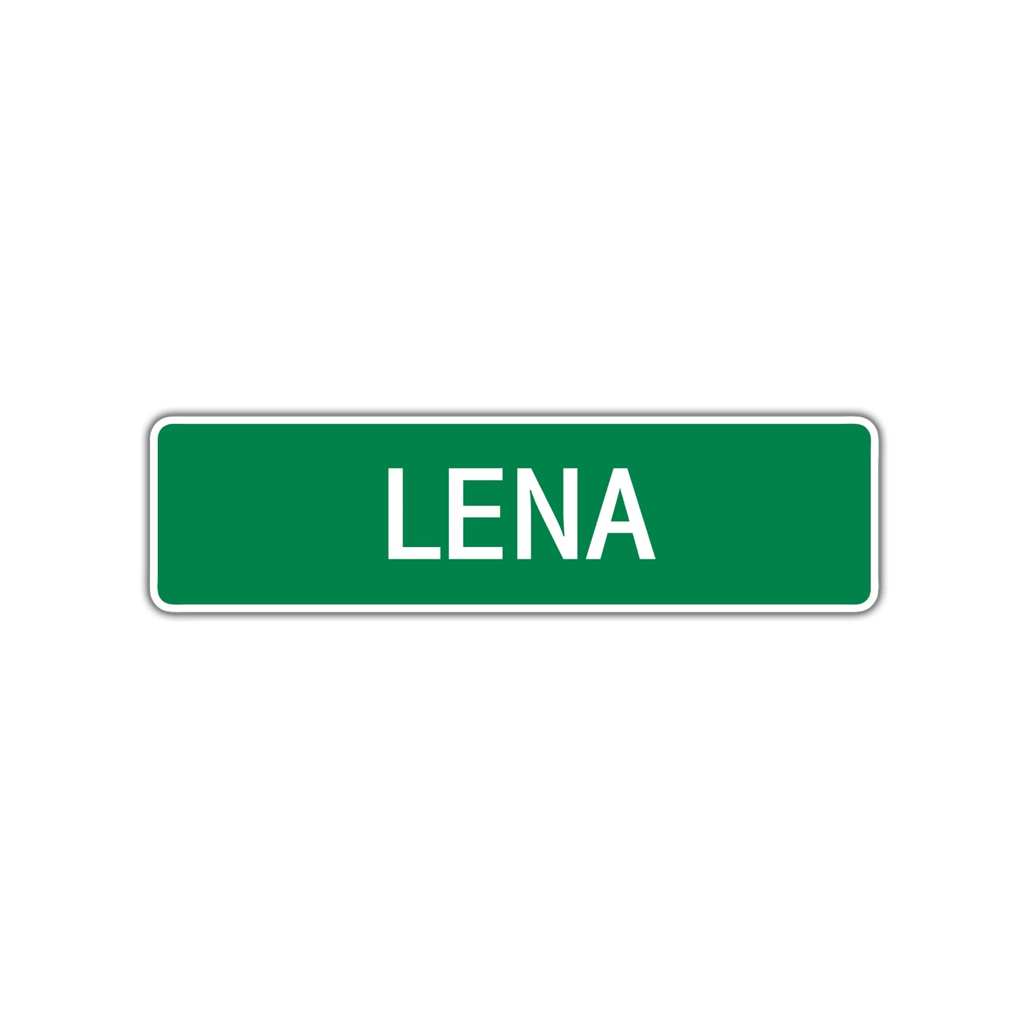 Lena Street Sign Children Name Room Plate