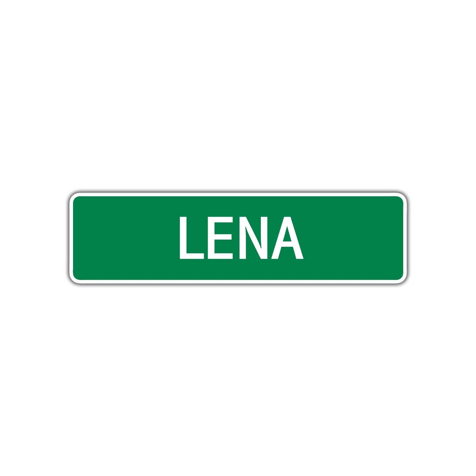 Lena Street Sign Children Name Room Plate