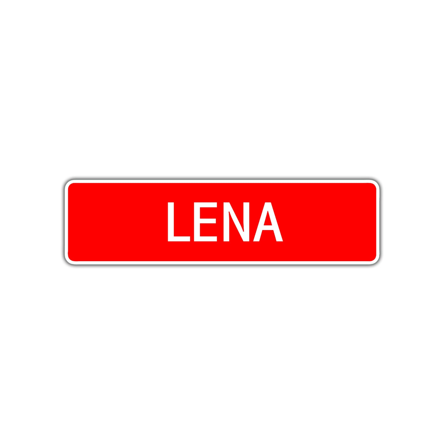 Lena Street Sign Children Name Room Plate