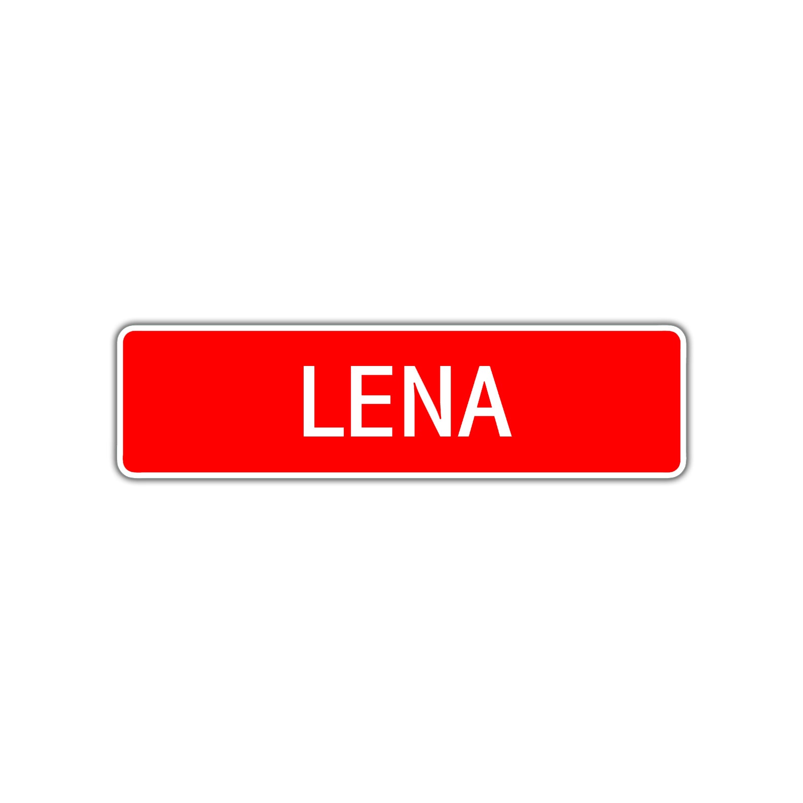 Lena Street Sign Children Name Room Plate