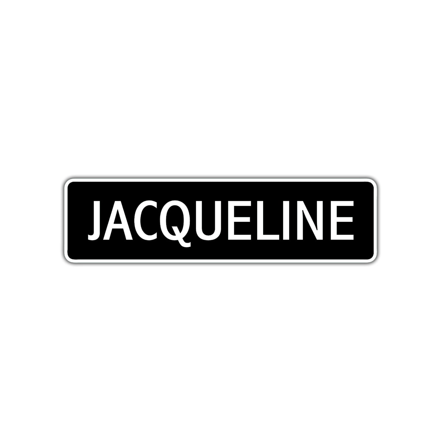 Jacqueline Street Sign Children Name Room Plate