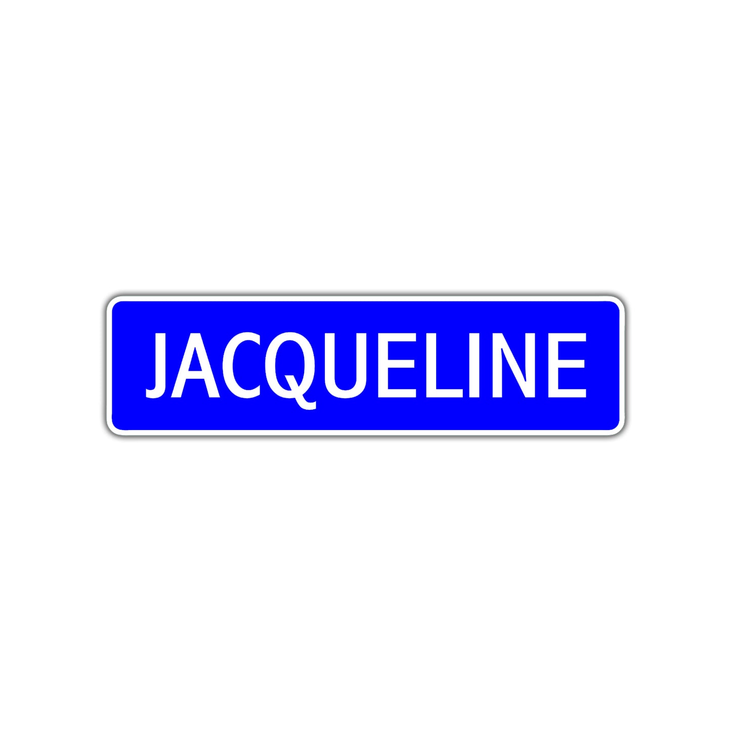 Jacqueline Street Sign Children Name Room Plate