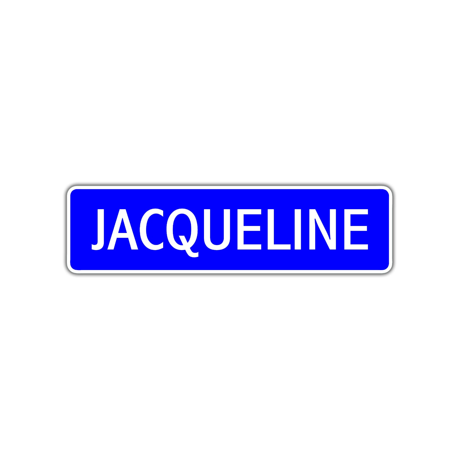 Jacqueline Street Sign Children Name Room Plate