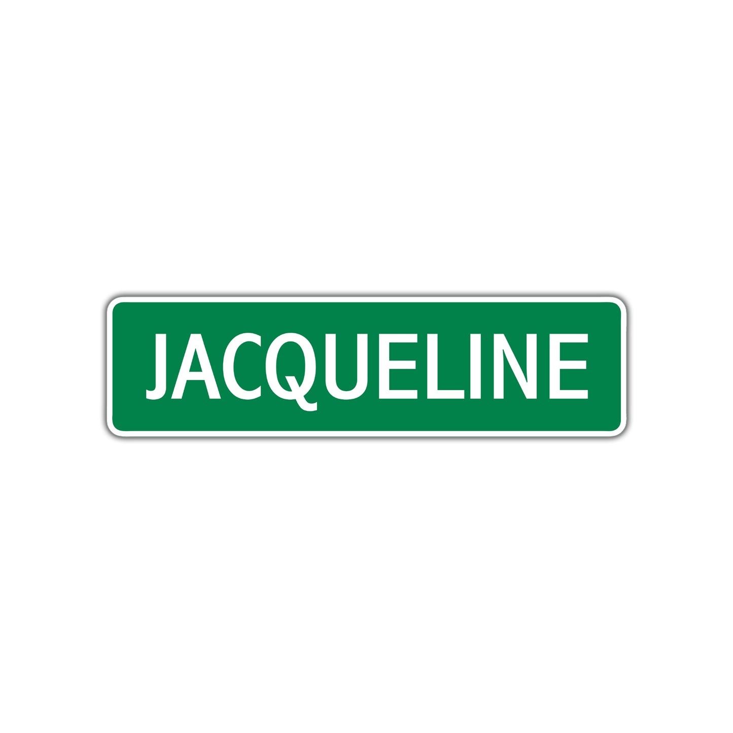 Jacqueline Street Sign Children Name Room Plate