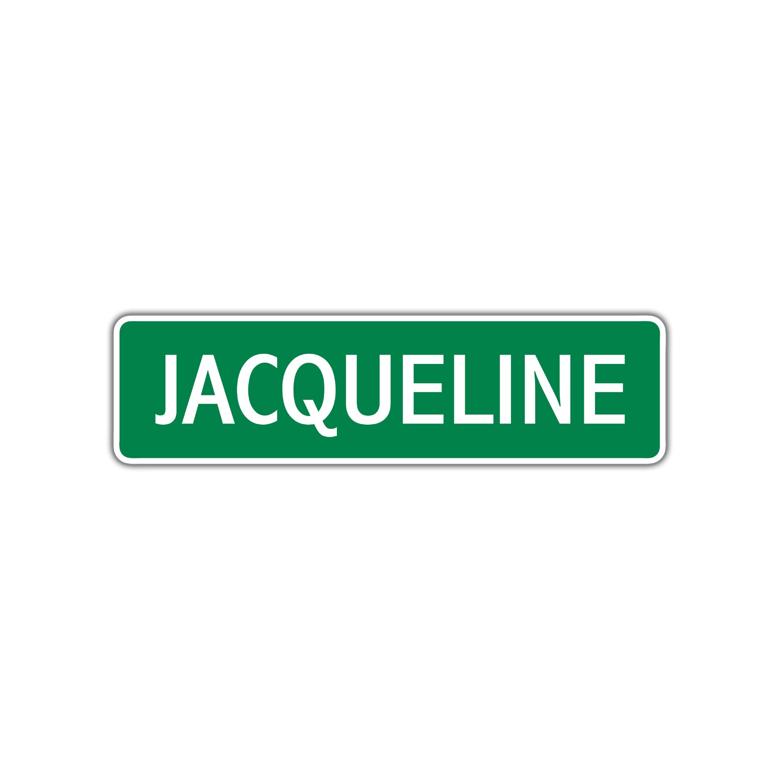 Jacqueline Street Sign Children Name Room Plate