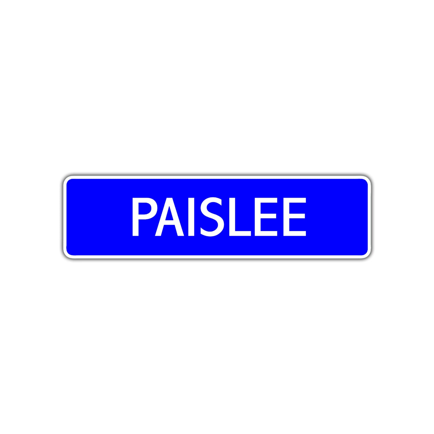 Paislee Street Sign Children Name Room Plate