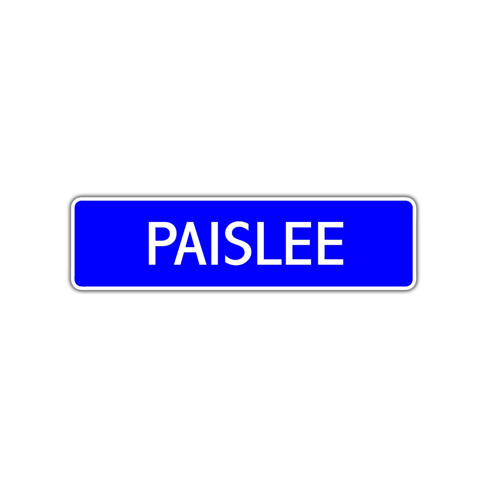 Paislee Street Sign Children Name Room Plate