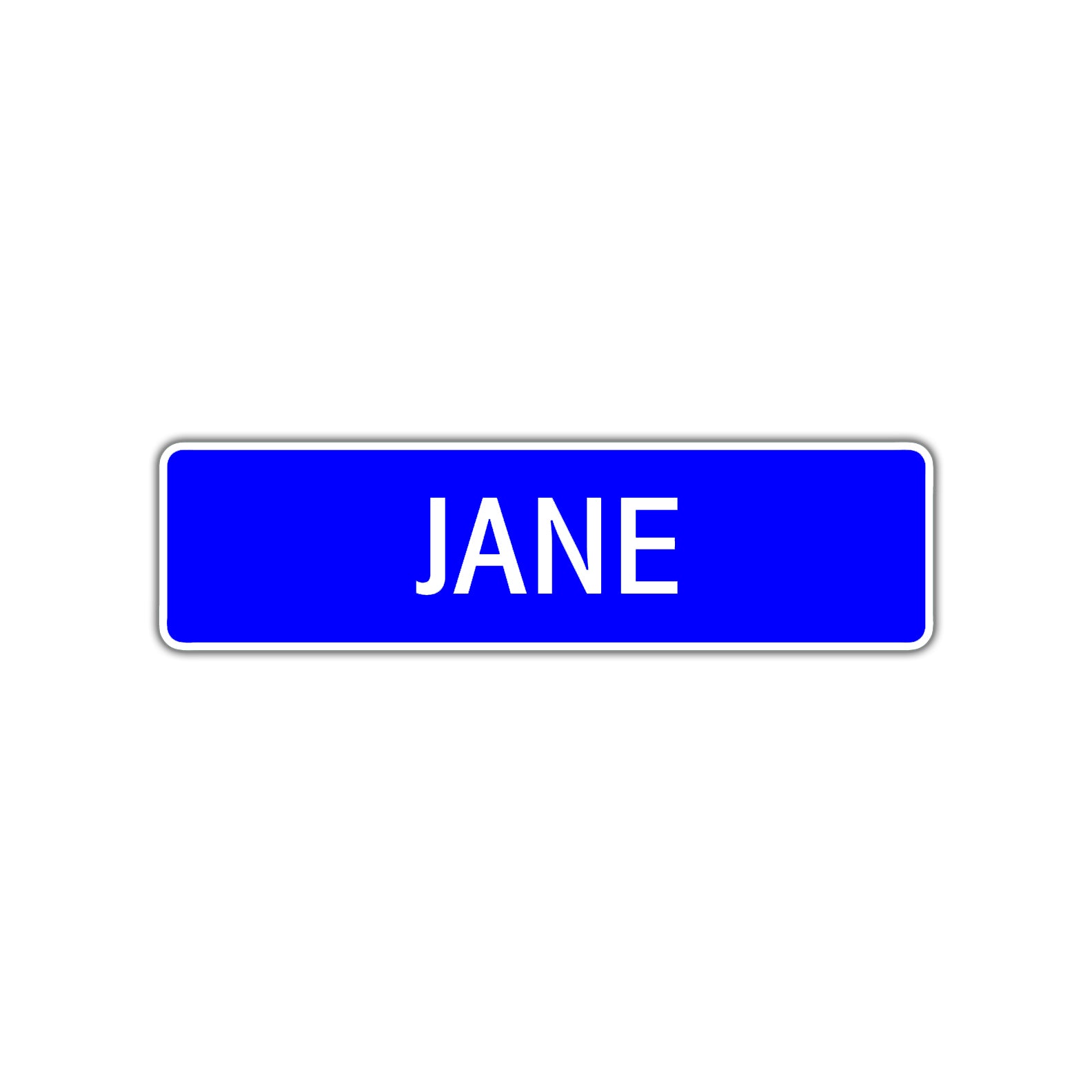 Jane Street Sign Children Name Room Plate