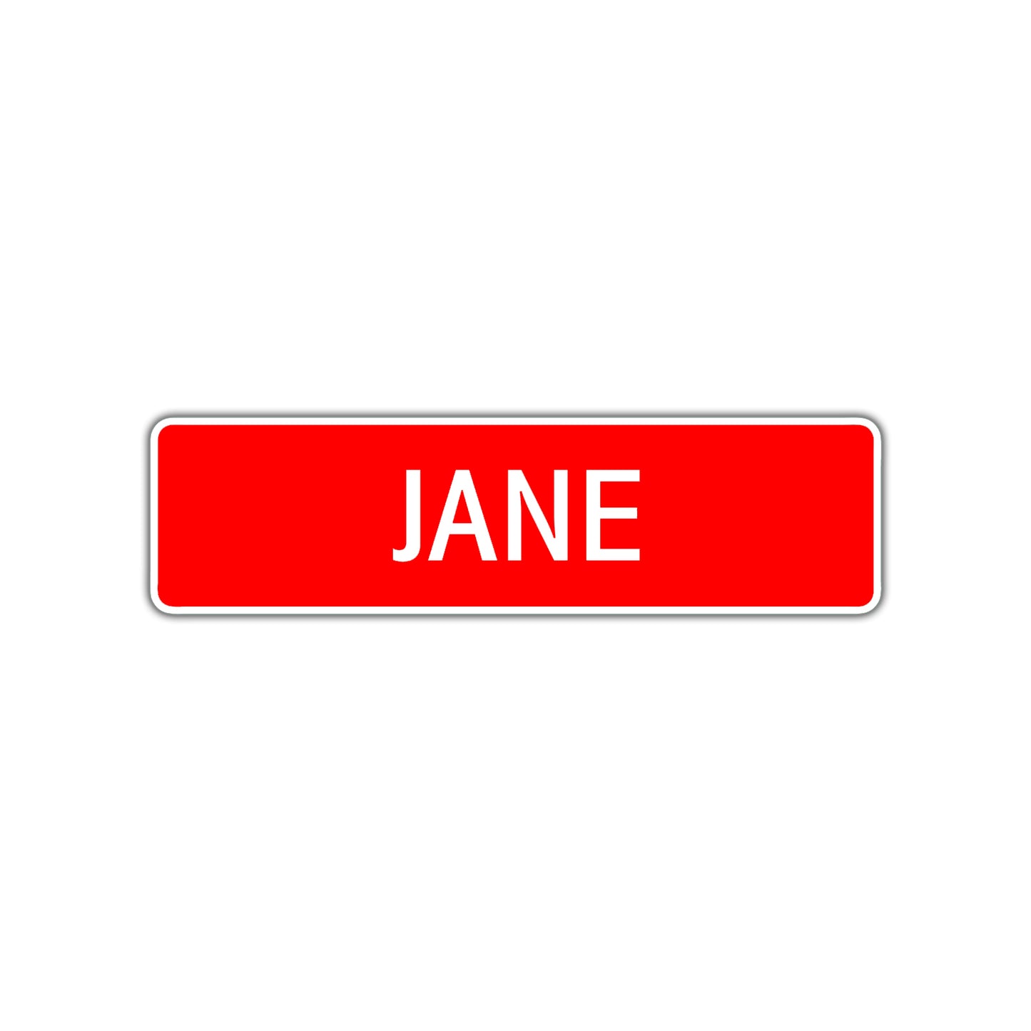 Jane Street Sign Children Name Room Plate