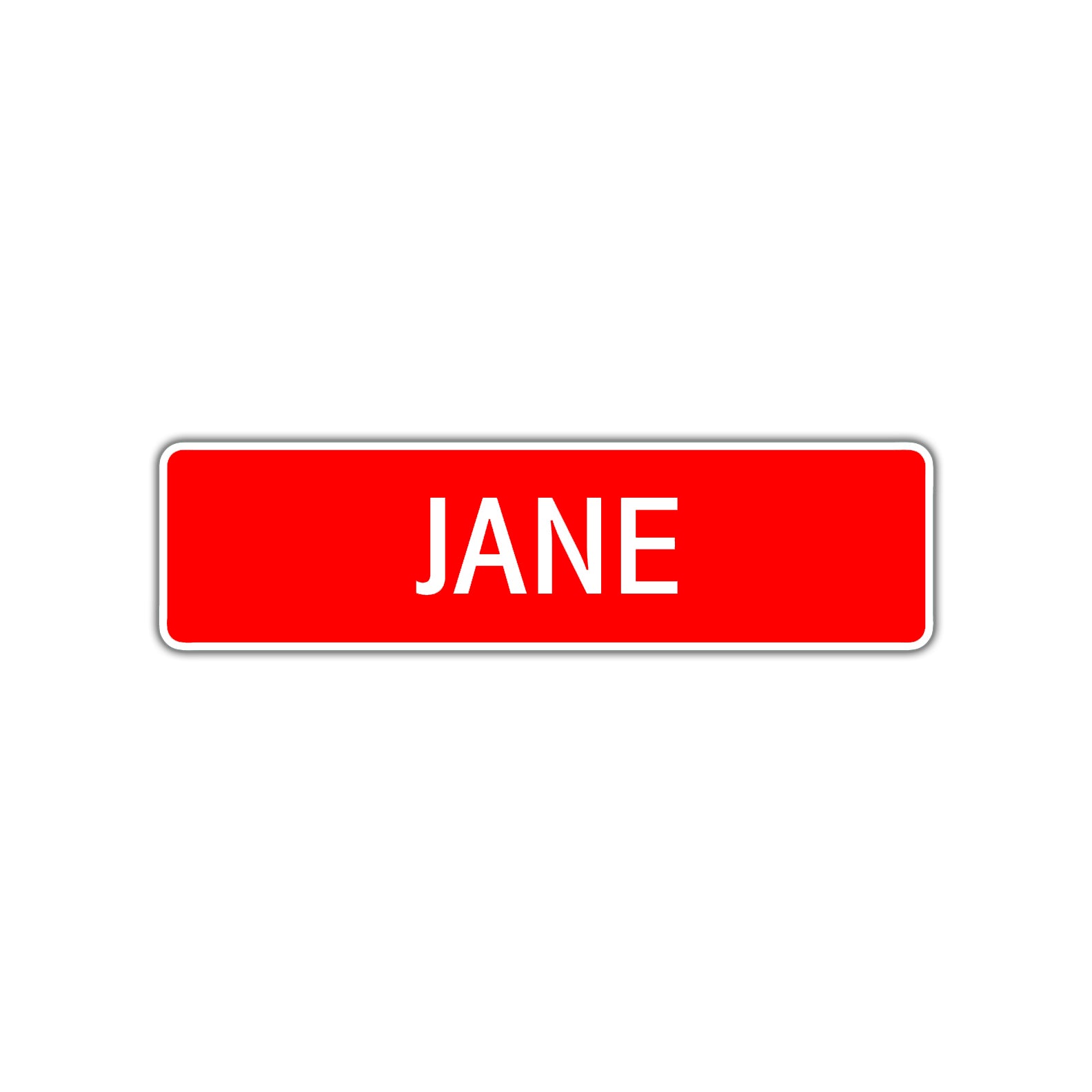 Jane Street Sign Children Name Room Plate