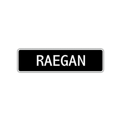 Regan Street Sign Children Name Room Plate