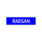 Regan Street Sign Children Name Room Plate