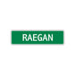Regan Street Sign Children Name Room Plate