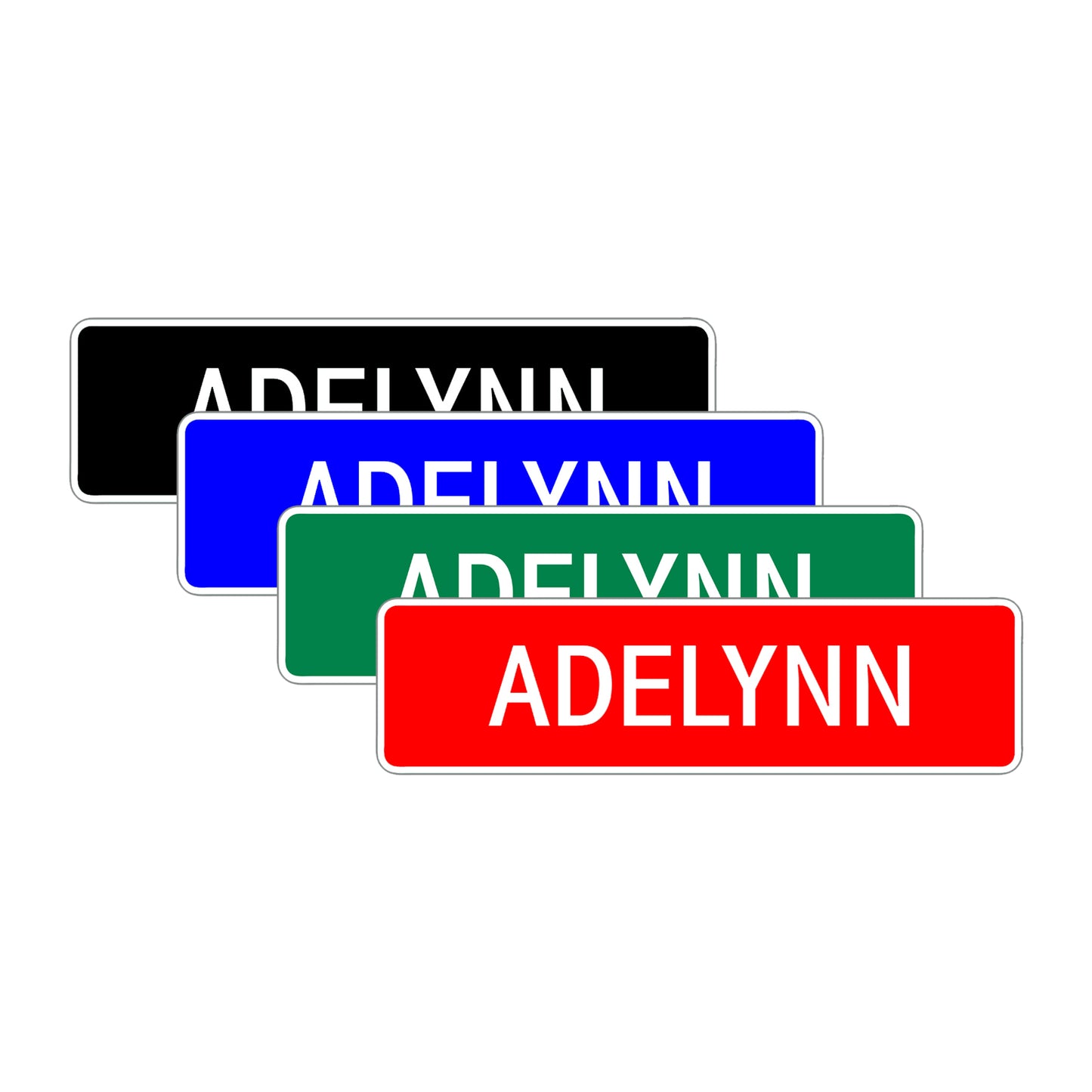 Adelynn Street Sign Children Name Room Plate