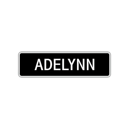 Adelynn Street Sign Children Name Room Plate