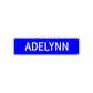 Adelynn Street Sign Children Name Room Plate