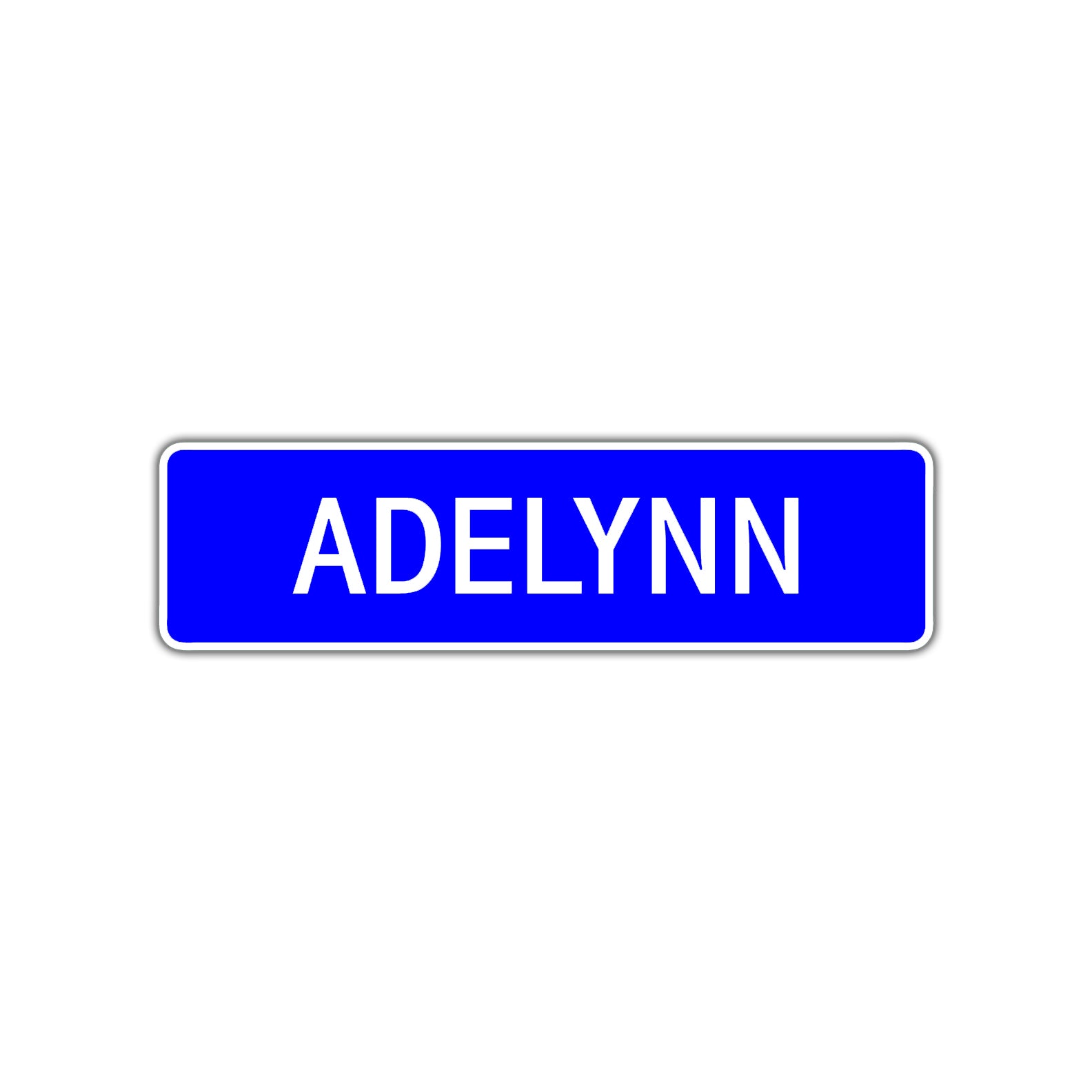 Adelynn Street Sign Children Name Room Plate