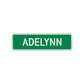 Adelynn Street Sign Children Name Room Plate