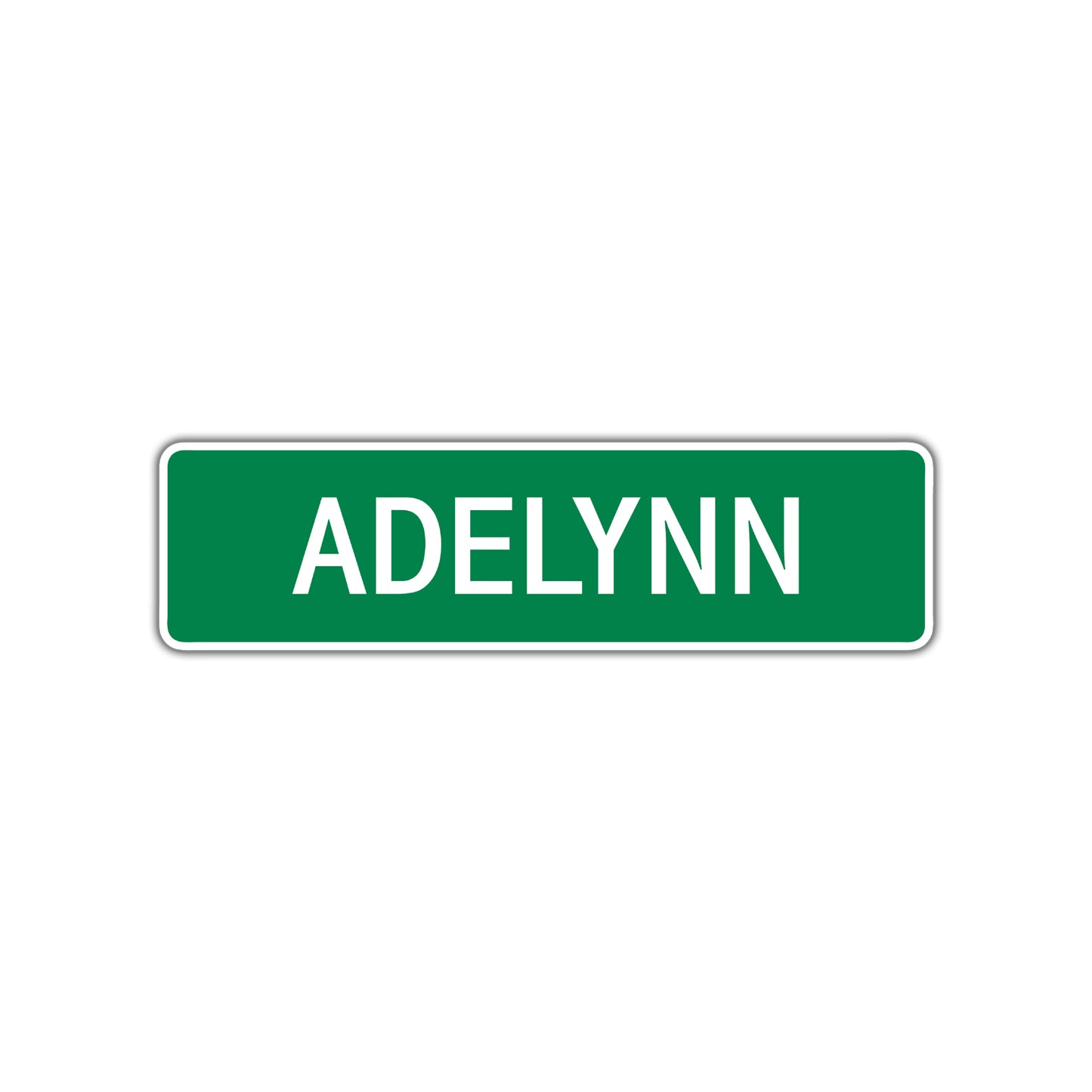 Adelynn Street Sign Children Name Room Plate