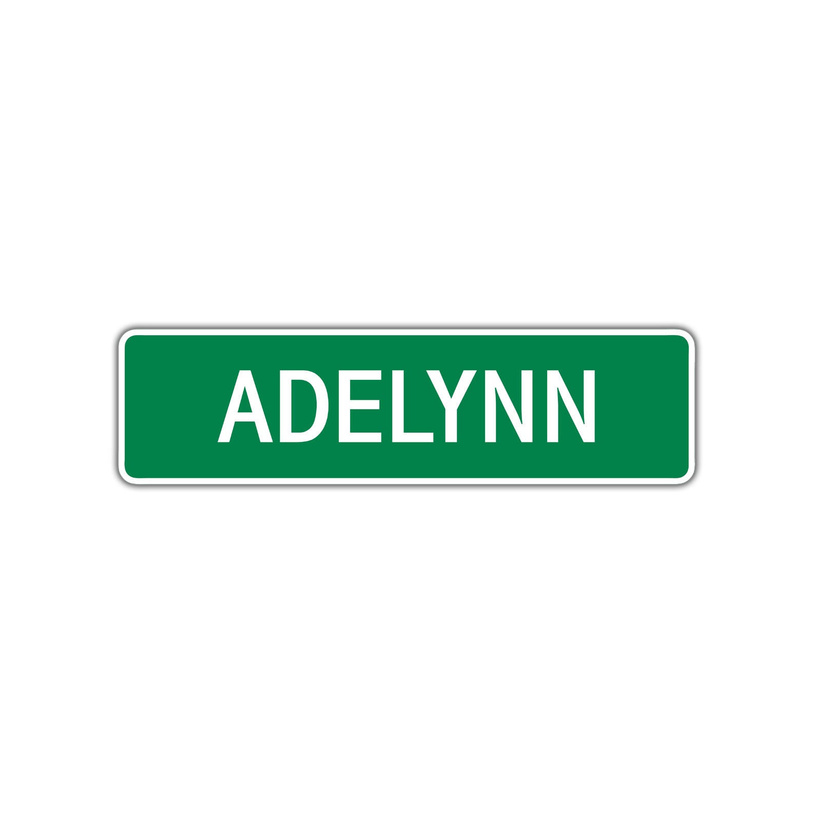 Adelynn Street Sign Children Name Room Plate