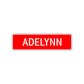 Adelynn Street Sign Children Name Room Plate