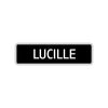 Lucille Street Sign Children Name Room Plate