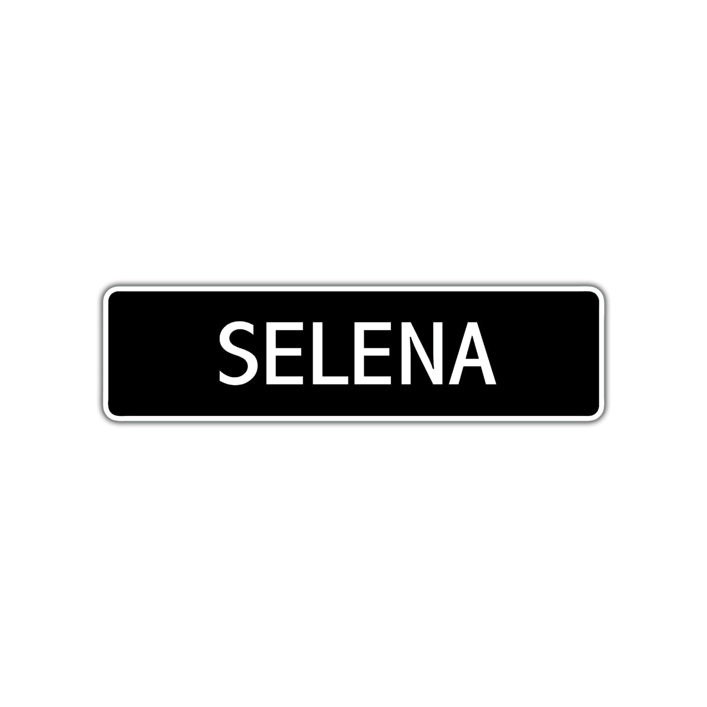 Selena Street Sign Children Name Room Plate