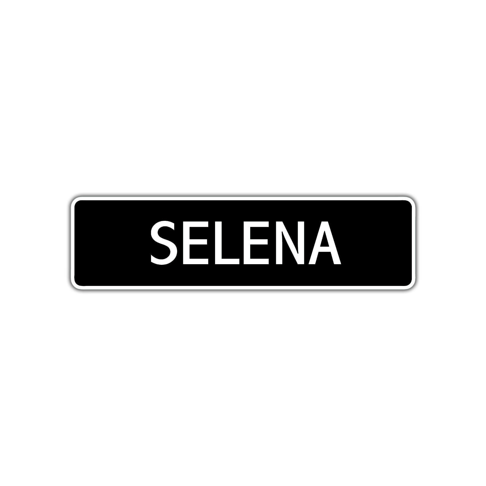 Selena Street Sign Children Name Room Plate