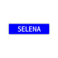 Selena Street Sign Children Name Room Plate