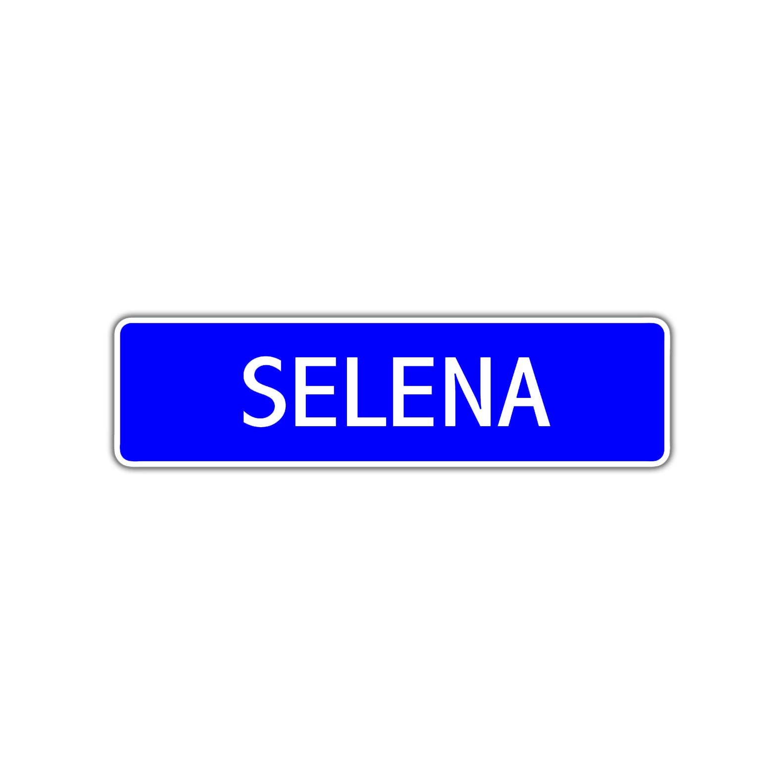 Selena Street Sign Children Name Room Plate
